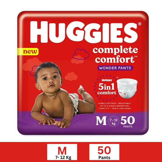 Huggies Baby Diaper Wonder Pants Medium 50 Pants Pack