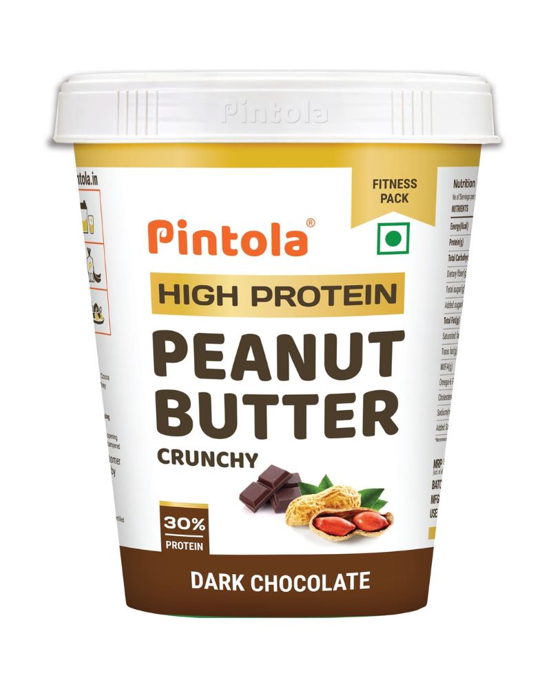 Pintola High Protein Dark Chocolate Peanut Butter Crunchy 1Kg